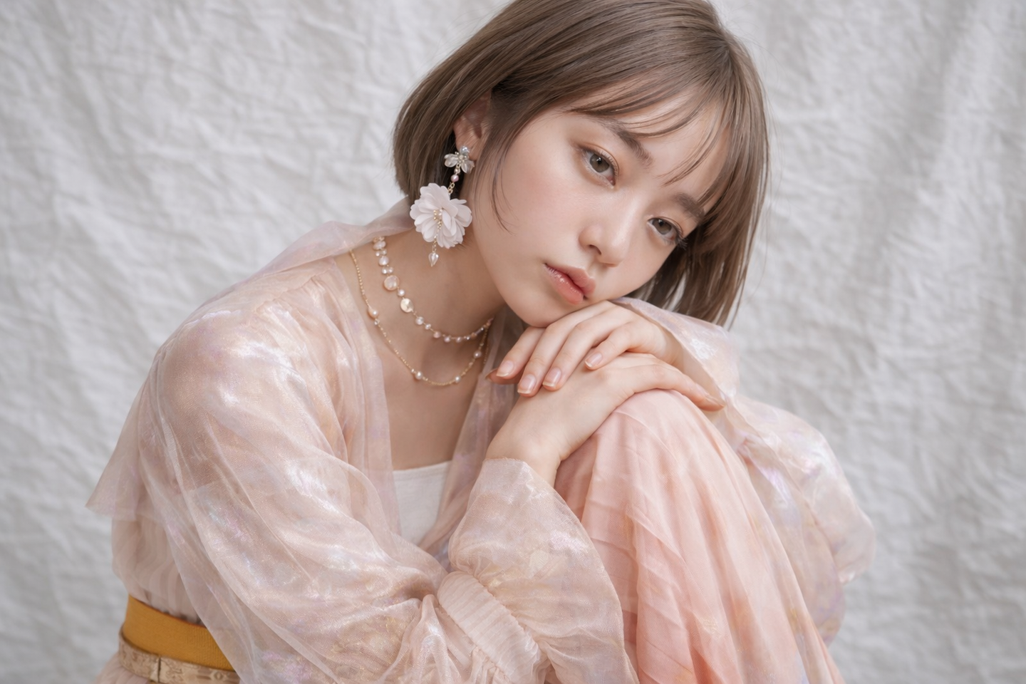 大阪梅田福島の美容室ENGAROの髪質改善で艶やかになったハイトーンボブヘア